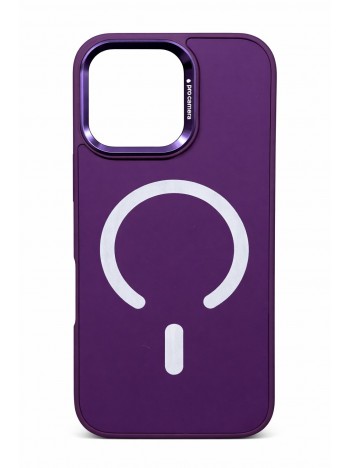 İPhone 16 Pro Max Uyumlu Mor MagSafe Kılıf