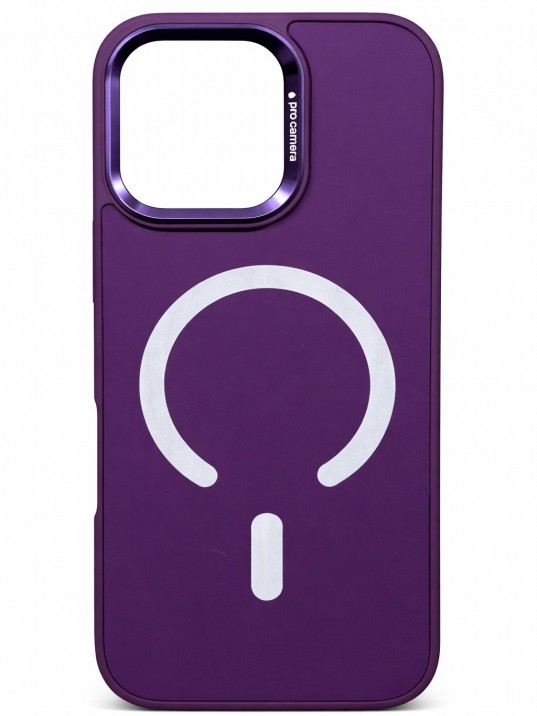 İPhone 16 Pro Max Uyumlu Mor MagSafe Kılıf