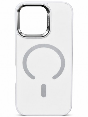 İPhone 16 Pro Max Uyumlu Beyaz MagSafe Kılıf