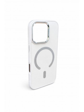 İPhone 16 Pro Max Uyumlu Beyaz MagSafe Kılıf