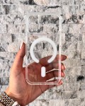 İPhone 17 Pro Uyumlu Sert Şeffaf MagSafe Kılıf – Minimal Tasarım