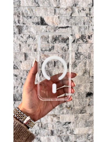 İPhone 17 Pro Uyumlu Sert Şeffaf MagSafe Kılıf – Minimal Tasarım