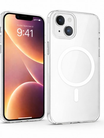 iPhone 15 Uyumlu Sararmaz Şeffaf MagSafe Animasyonlu Kılıf