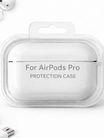 AirPods Pro Uyumlu Beyaz Silikon Koruyucu Kılıf (Darbe Emici-Çizilme Önleyici)