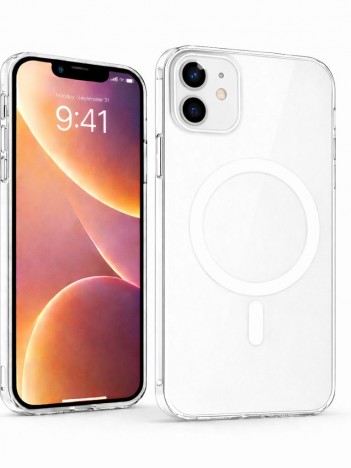 iPhone 12 Uyumlu Sararmaz Şeffaf MagSafe Animasyonlu Kılıf