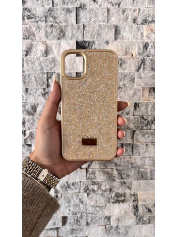 İPhone 11 Swarovski Gold Taşlı Kılıf