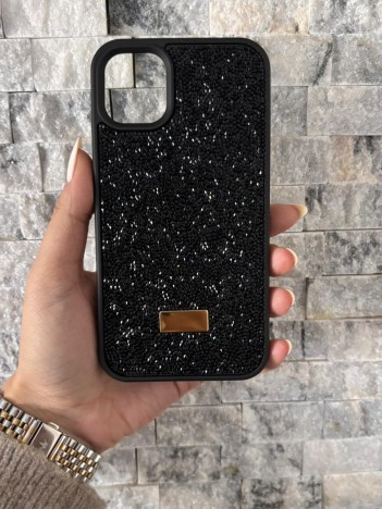İPhone 11 Swarovski Siyah Taşlı Kılıf