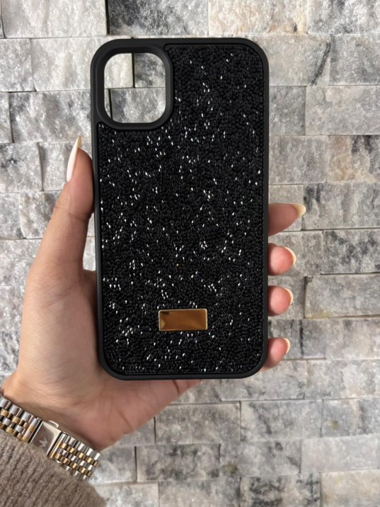İPhone 11 Swarovski Siyah Taşlı Kılıf