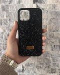 İPhone 12/12 Pro Swarovski Siyah Taşlı Kılıf