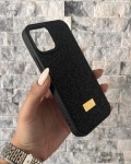 İPhone 12/12 Pro Swarovski Siyah Taşlı Kılıf