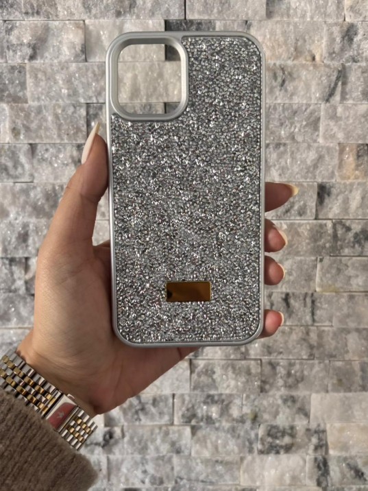 İPhone 12/12 Pro Swarovski Silver Taşlı Kılıf