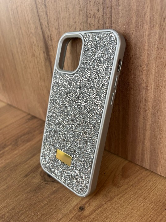 İPhone 12/12Pro Swarovski Silver Taşlı Kılıf