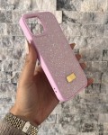 İPhone 12/12 Pro Swarovski Pembe Taşlı Kılıf