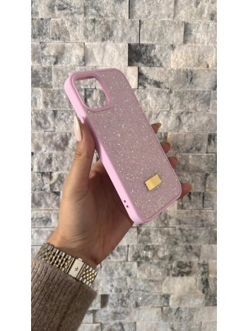 İPhone 12/12 Pro Swarovski Pembe Taşlı Kılıf