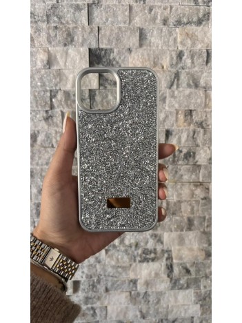 İPhone 13/14 Swarovski Silver Taşlı Kılıf