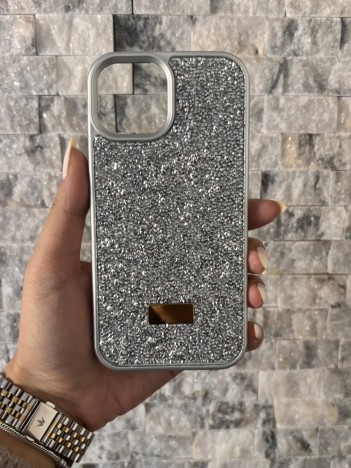 İPhone 13/14 Swarovski Silver Taşlı Kılıf