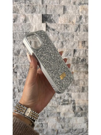 İPhone 13/14 Swarovski Silver Taşlı Kılıf
