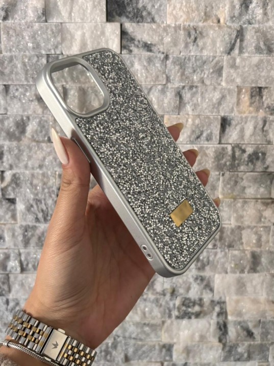 İPhone 13/14 Swarovski Silver Taşlı Kılıf