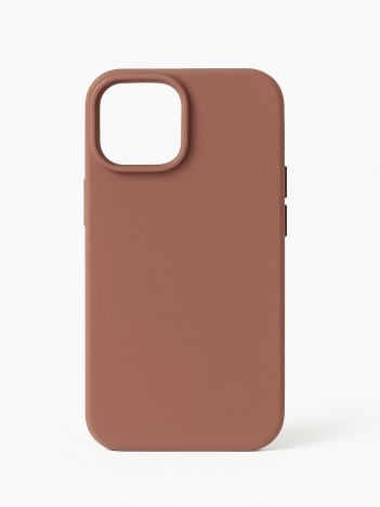 İPhone 15 Lansman Silikon Kılıf – Terracotta Kahverengi