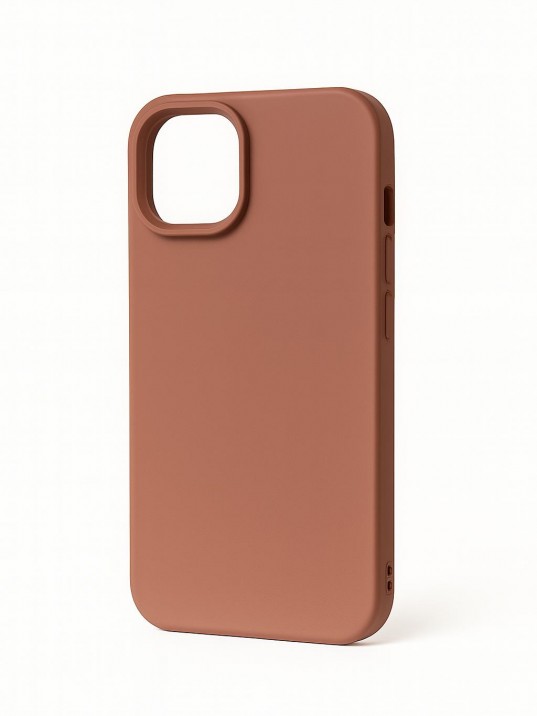 İPhone 15 Lansman Silikon Kılıf – Terracotta Kahverengi