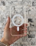 İPhone 16 Uyumlu Sert Şeffaf MagSafe Kılıf – Minimal Tasarım