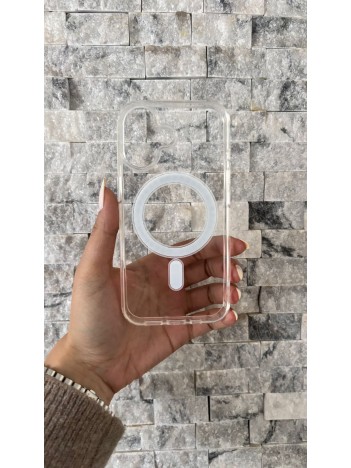 İPhone 16 Uyumlu Sert Şeffaf MagSafe Kılıf – Minimal Tasarım