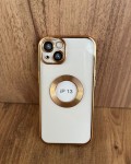 İPhone 13 Uyumlu Premium Gold Lens Korumalı Kılıf