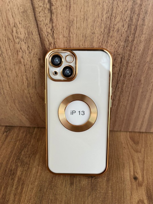 İPhone 13 Uyumlu Premium Gold Lens Korumalı Kılıf