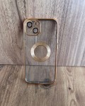İPhone 13 Uyumlu Premium Gold Lens Korumalı Kılıf