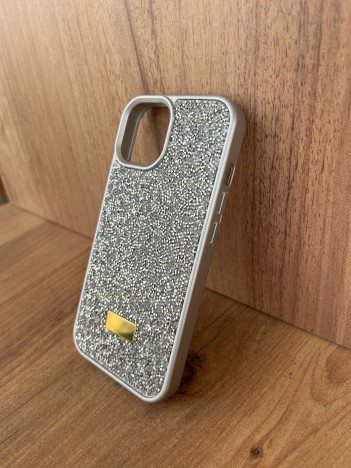 İPhone 13/14 Swarovski Silver Taşlı Kılıf