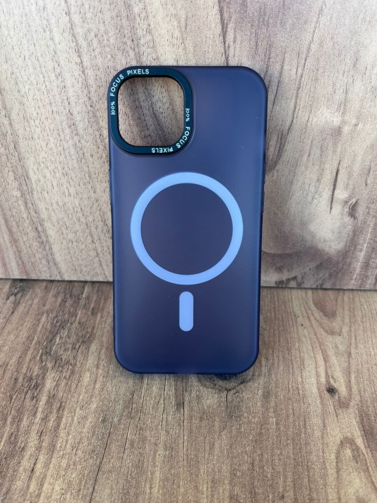 İPhone 15 Uyumlu Buzlu Mor MagSafe Kılıf – Lens Çerçeveli, Premium Koruma