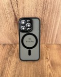 İPhone 15 Pro Uyumlu MagSafe Siyah Kılıf – Lens Korumalı