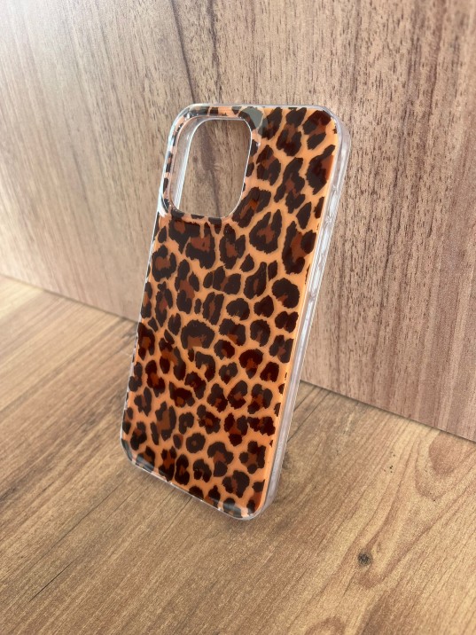 İPhone 15 Pro Uyumlu Leopar Desenli Kılıf