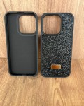 İPhone 15Pro Swarovski Siyah Taşlı Kılıf