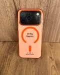 İPhone 17 Pro Uyumlu Turuncu Şeffaf MagSafe Kılıf – Sararma Karşıtı, Ultra İnce