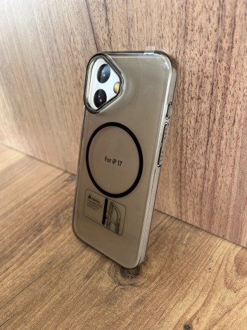 İPhone 17 Uyumlu Şeffaf Kahverengi MagSafe Kılıf – Sararma Karşıtı, Ultra İnce