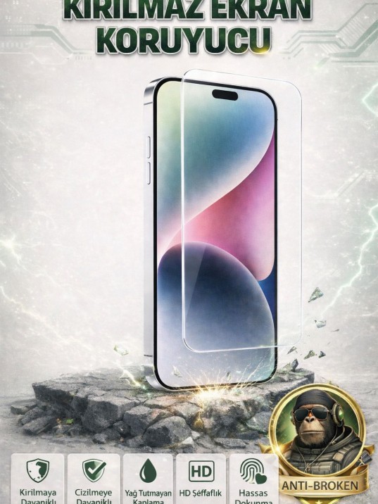 iPhone 17 Air Premium Kırılmaz Cam Ekran Koruyucu (9H)