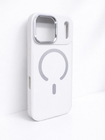 İPhone 17 Pro Max Uyumlu Beyaz MagSafe Kılıf