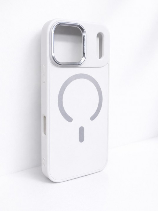 İPhone 17 Pro Max Uyumlu Beyaz MagSafe Kılıf
