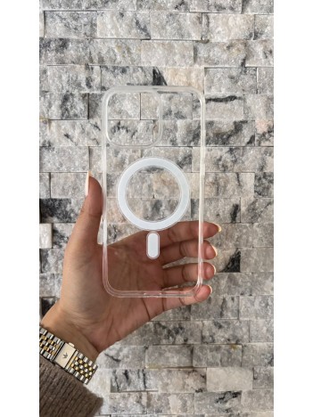 İPhone 16 Pro Max Uyumlu Sert Şeffaf MagSafe Kılıf – Minimal Tasarım