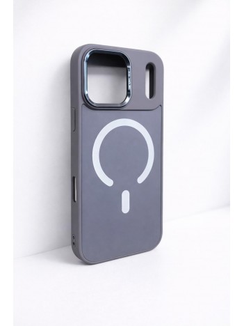 İPhone 17 Pro Max Uyumlu Gri MagSafe Kılıf