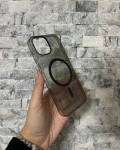 İPhone 15 Uyumlu Siyah Sert Şeffaf MagSafe Premium Kılıf