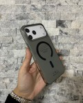 İPhone 17 Pro Max Uyumlu Siyah Sert Şeffaf MagSafe Premium Kılıf