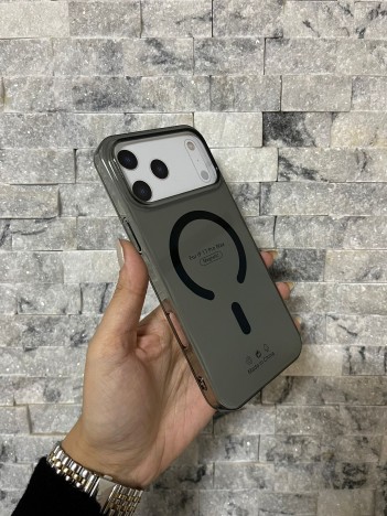 İPhone 17 Pro Max Uyumlu Siyah Sert Şeffaf MagSafe Premium Kılıf