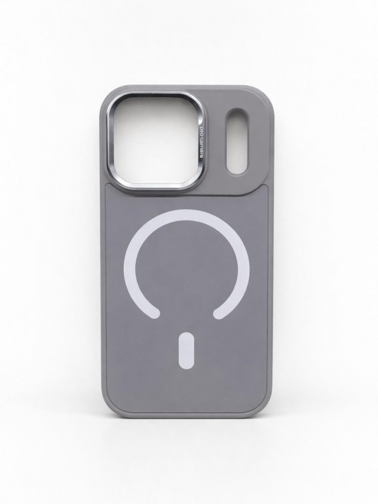 İPhone 17 Pro Uyumlu Gri MagSafe Kılıf