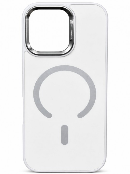 İPhone 16 Pro Uyumlu Beyaz MagSafe Kılıf