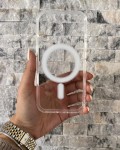 İPhone 17 Uyumlu Sert Şeffaf MagSafe Kılıf – Minimal Tasarım