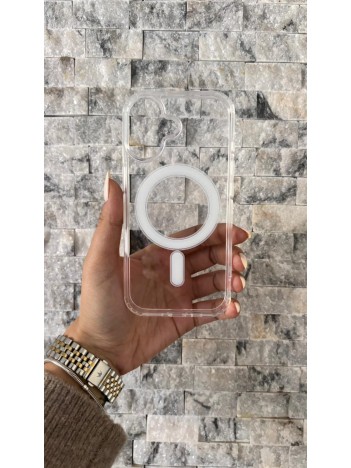 İPhone 17 Uyumlu Sert Şeffaf MagSafe Kılıf – Minimal Tasarım
