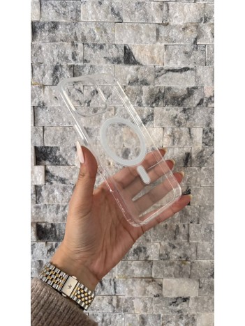 İPhone 16 Pro Max Uyumlu Sert Şeffaf MagSafe Kılıf – Minimal Tasarım