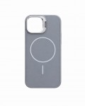 İPhone 13 / 14 Uyumlu Gri MagSafe Standlı Kılıf